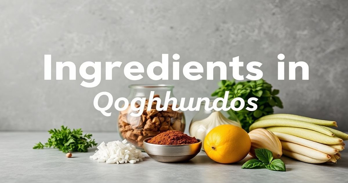 Understanding the Ingredients in Qoghundos: A Complete Guide